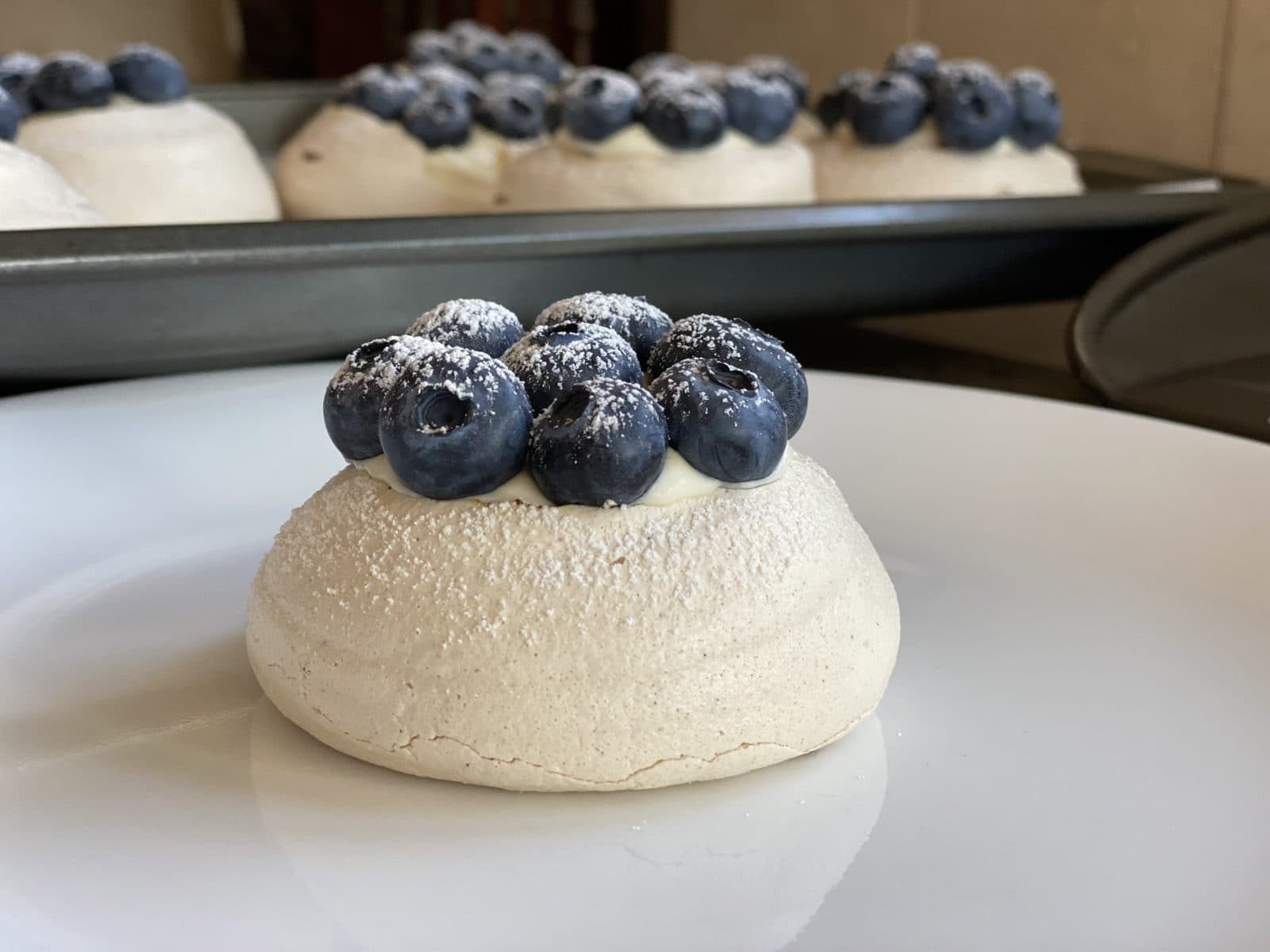 Mini Blueberry Pavlovas