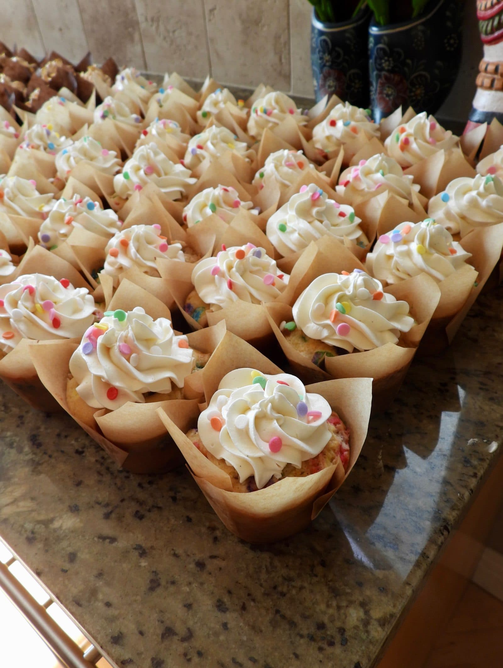 Vanilla Bean Confetti Cupcakes