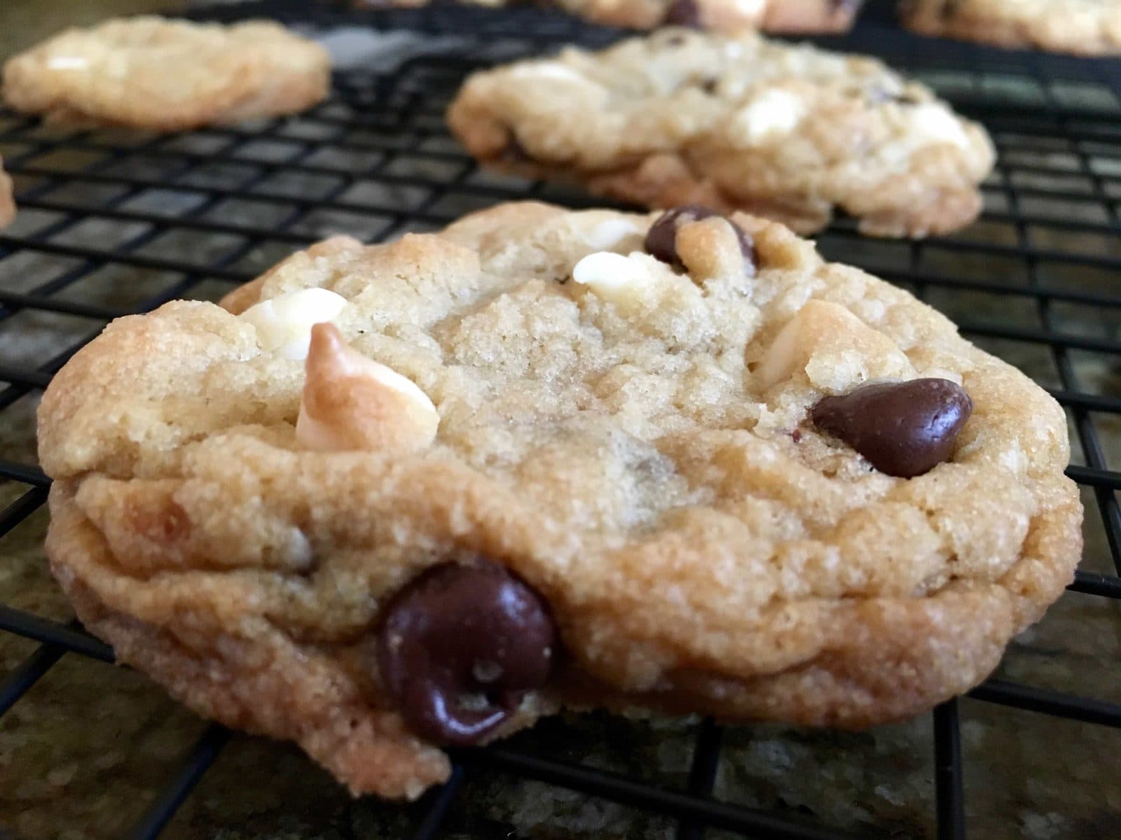White & Dark Chocolate Chip Cookies
